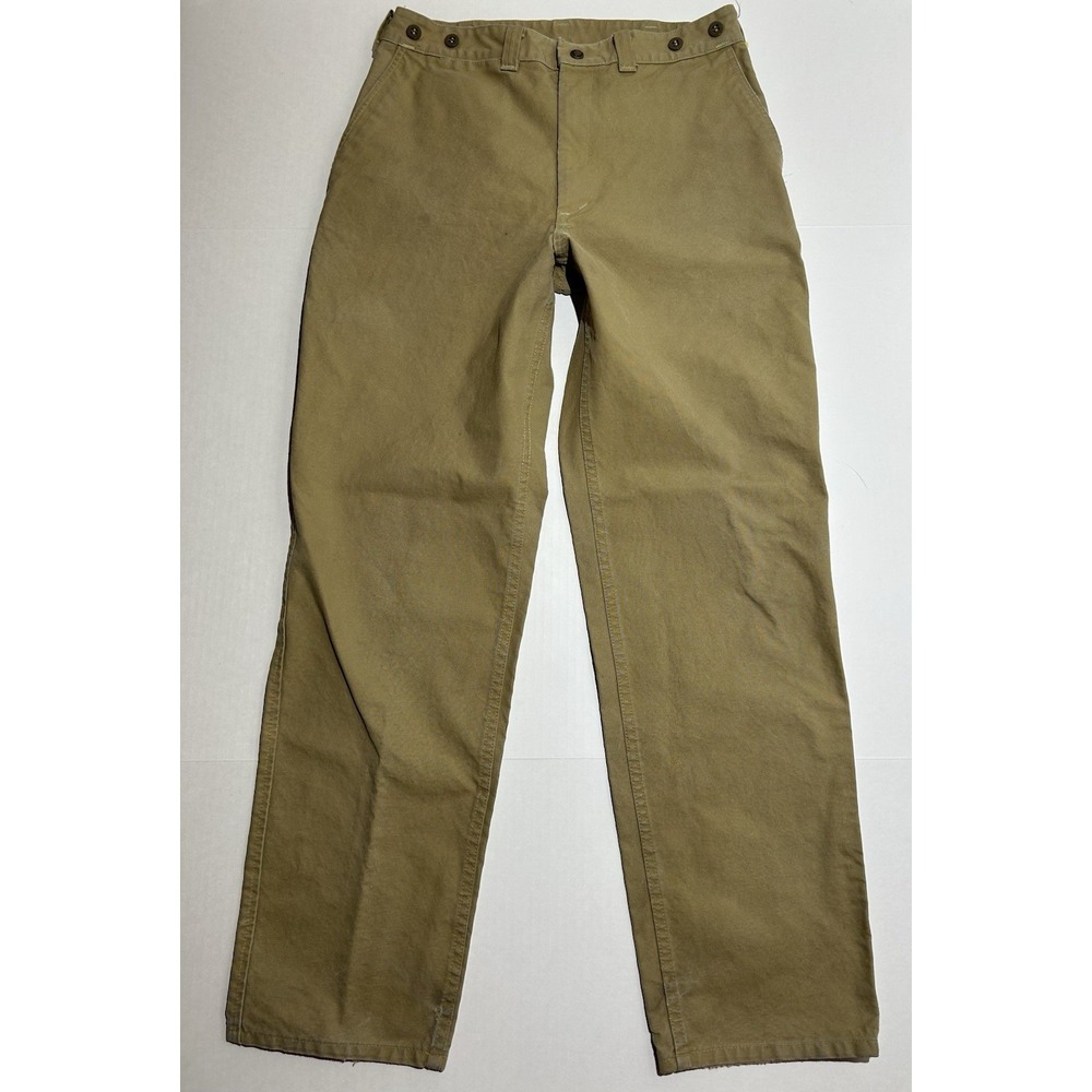 FILSON 70s USA Duck Single Tin Pants Men's 34x32 Brown Casual Outdoor Vintage